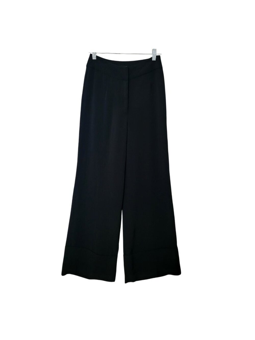 C/Meo Collective Wide Leg Pants Womens Sz S Black High Rise Palazzo Pockets NWOT